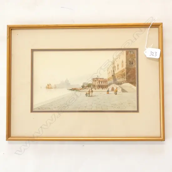 C H BIONDETTI Watercolour  VENICE SIGNED, 145 x 245mm