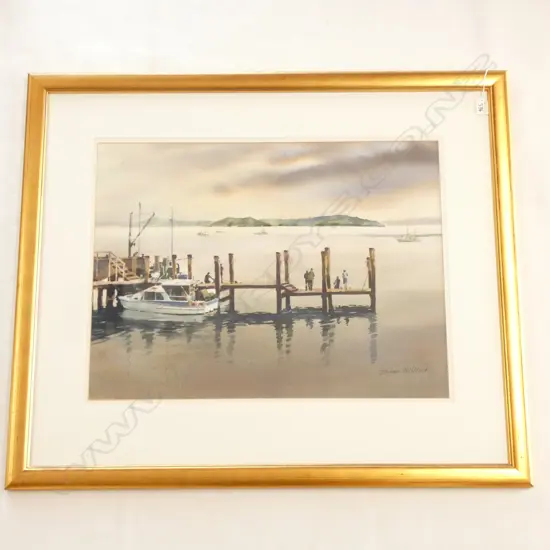 BRIAN MILLARD 'FIRST LIGHT FIRST BITE' W/C 515 X 680MM