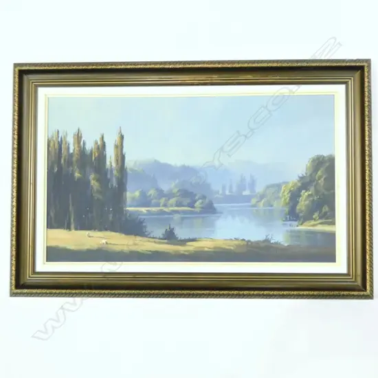 WAYNE SINCLAIR WAIKATO RIVER OIL 420 X 730MM