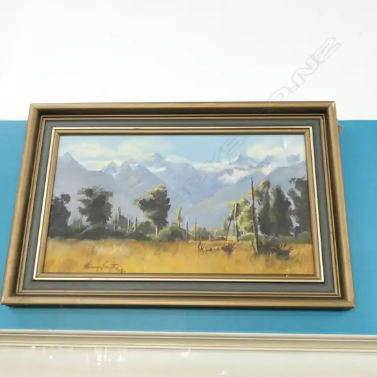 HENRY SMITH 'MT COOK & MT TASMAN' OIL '78 290 X 520MM