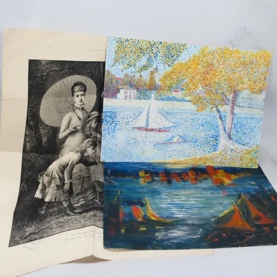 2 M. PARKER ARTWORKS 375 X 520MM + PRINT