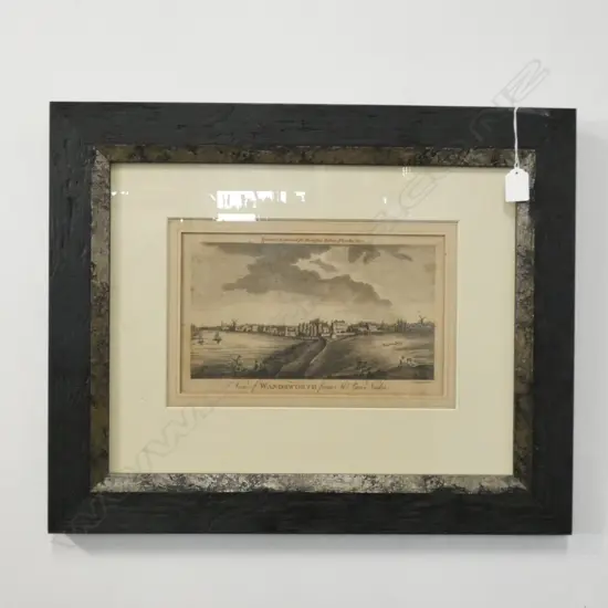 ETCHING 'VIEW OF WANDSWORTH C1820