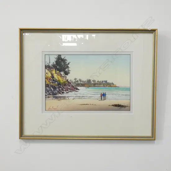 JOHN BRASELL 'CAROLINE BAY CONVERSATION' W/C 215 X 325MM