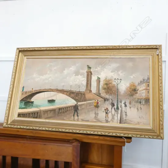 SIGNED OIL OF VENICE 1250 X 595MM