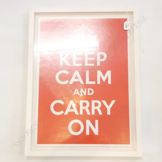 KEEP CALM - FRAMED PRINT 440 X 590MM