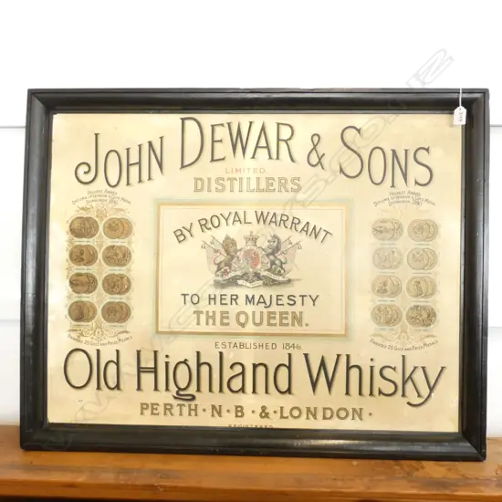 DEWARS WHISKY SIGN 