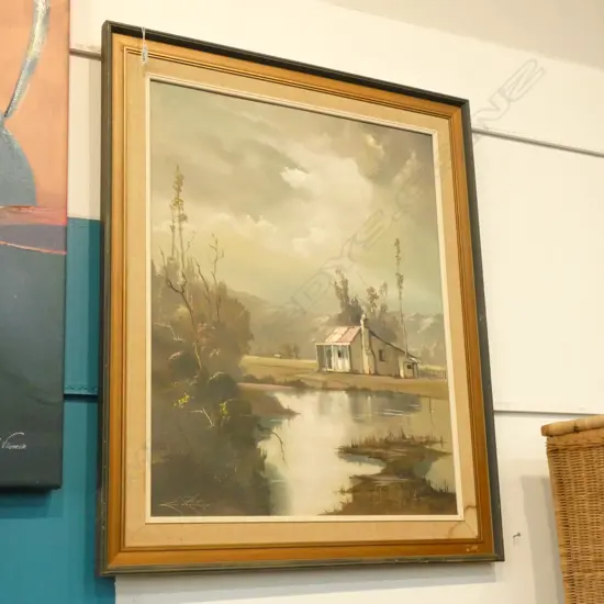 SIGNED OIL ON BOARD CENTRAL OTAGO 