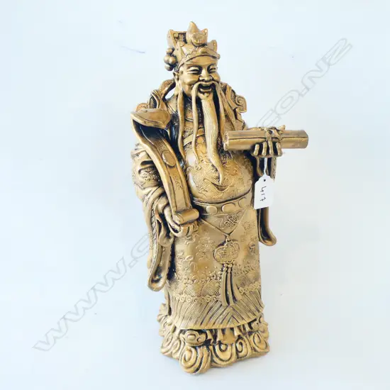 GOLD RESIN CHINESE FIGURE H. 360MM