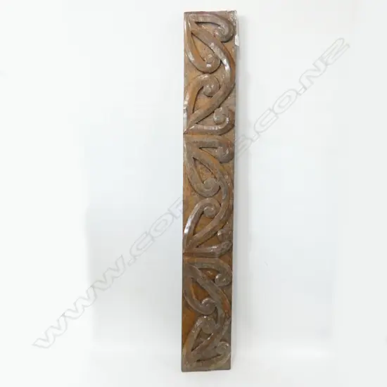 CARVED WOODEN MAORI PLANK L. 1355MM