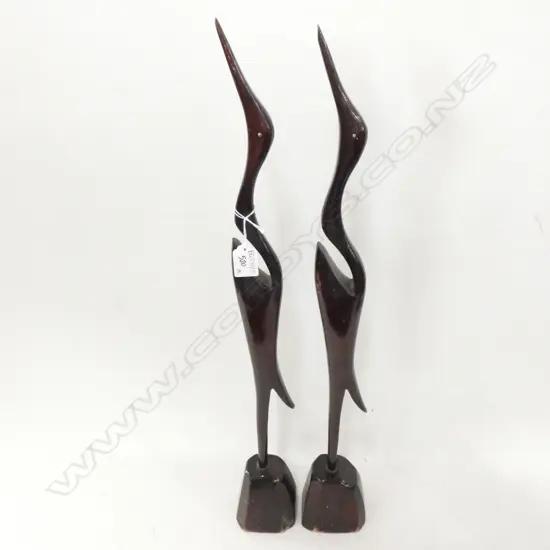 PR MID CENTURY TEAK BIRDS H. 620MM