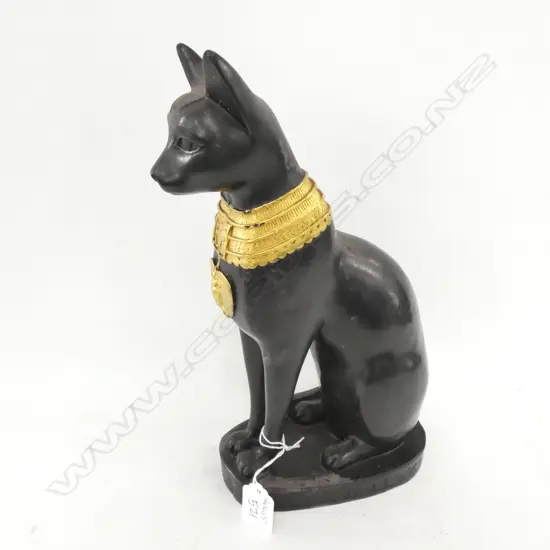 RESIN FIGURE OF A EGYPTIAN CAT H 280 MM