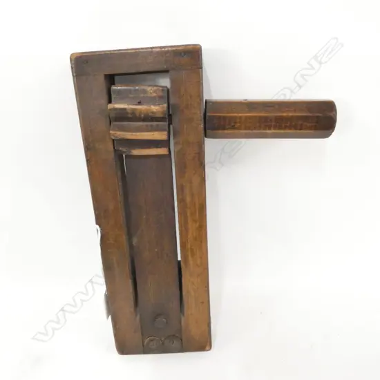 LG  EARLY 19THC FIREMAN’S ALARM CLACKER, L. 320MM