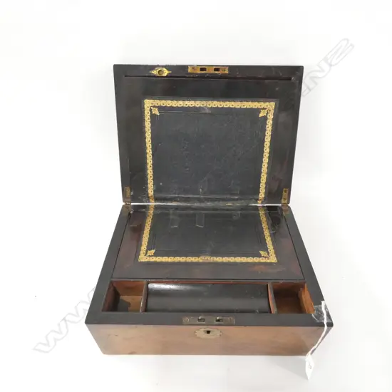 ANTIQUE OAK WRITING SLOPE 