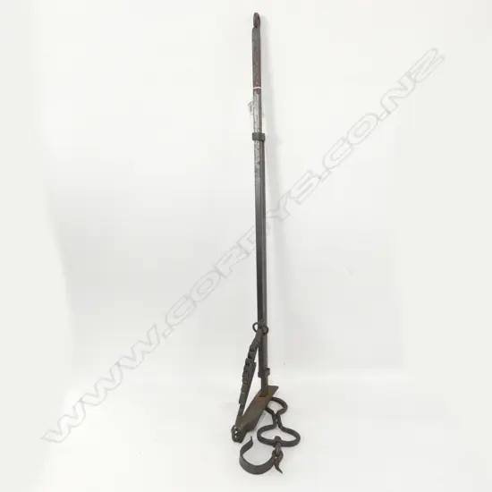 OLD IRON JAPANESE JIZAI KAGI FIRE PLACE SUSPENSION HOOK