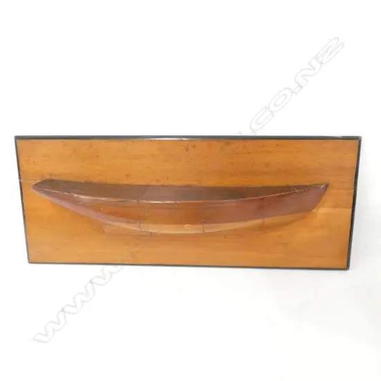ANTIQUE HALF-MODEL BOAT, 185 X 455MM