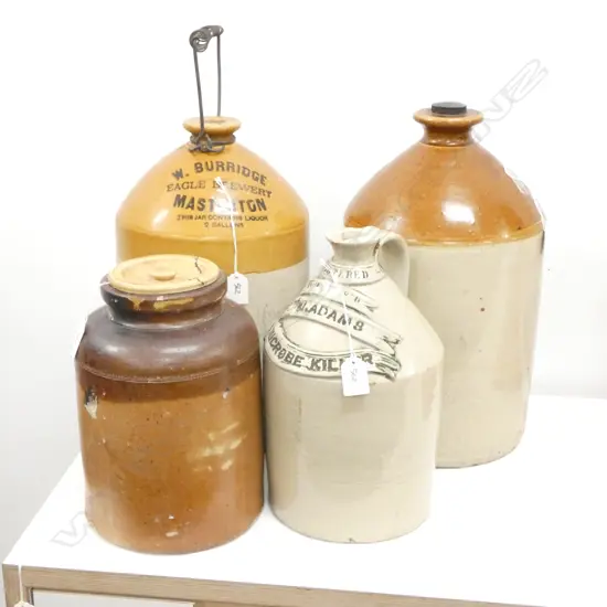 4 CROCKS W.BURRIDGE/ADAMS ETC FAULTS H 390 MM