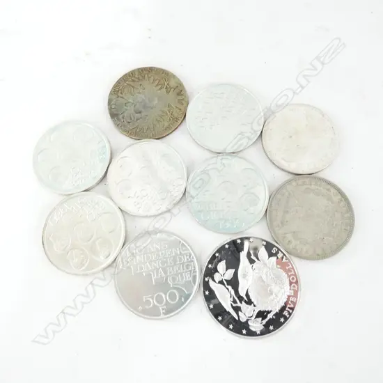 BAG 10 OLD COINS; INCL 1921 SILVER DOLLAR 