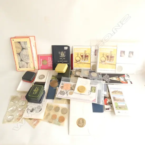 GOOD BOX LOT UNCIRCULATED COINS; BOXES & PACKETS.