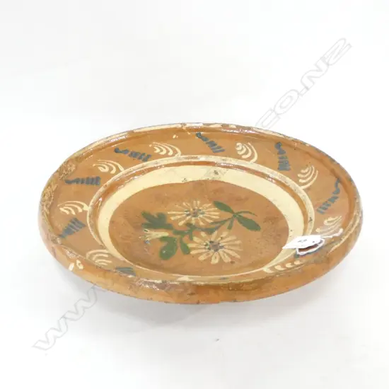 VINTAGE FRENCH CERAMIC PLATE 310DIA