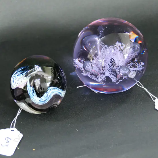 PR CAITHNESS GLASS PAPERWEIGHTS - LARGEST H. 80MM