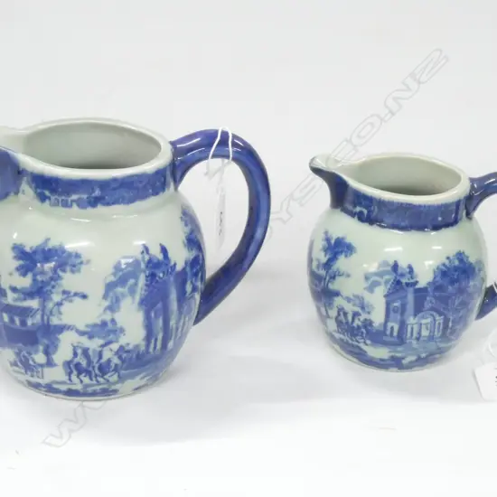 2 SMALL REPRO MASONS JUGS 