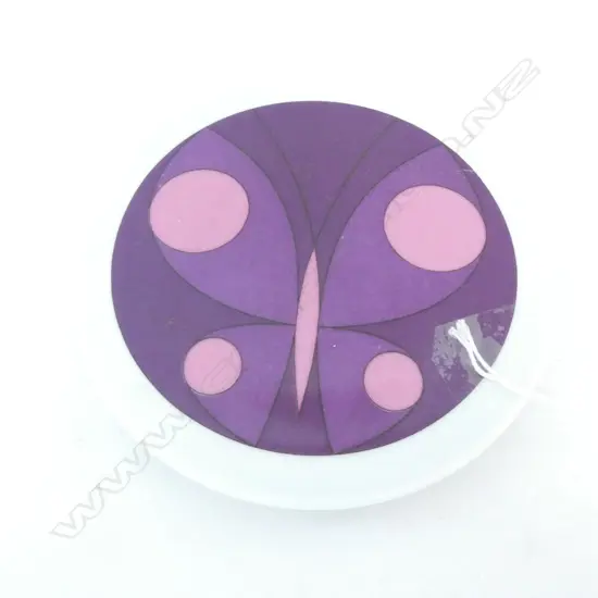 ROYAL COPENHAGEN MODERNIST BUTTERFLY WALL PLATE DIA. 150MM