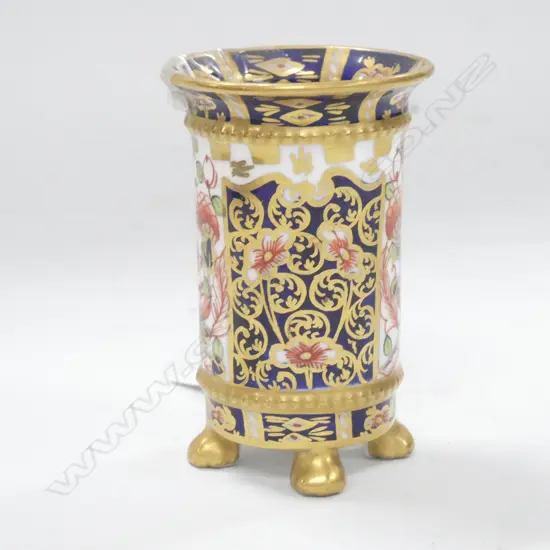 ROYAL CROWN DERBY OLD IMARI TOOTH PICK HOLDER H. 65MM