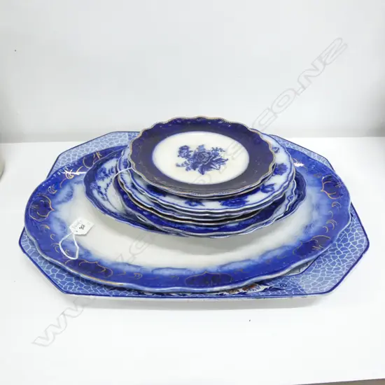 ASST VICT ASHETS FLOW BLUE PLATES ETC