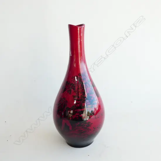 R/DOULTON FLAMBE VASE H 210 MM