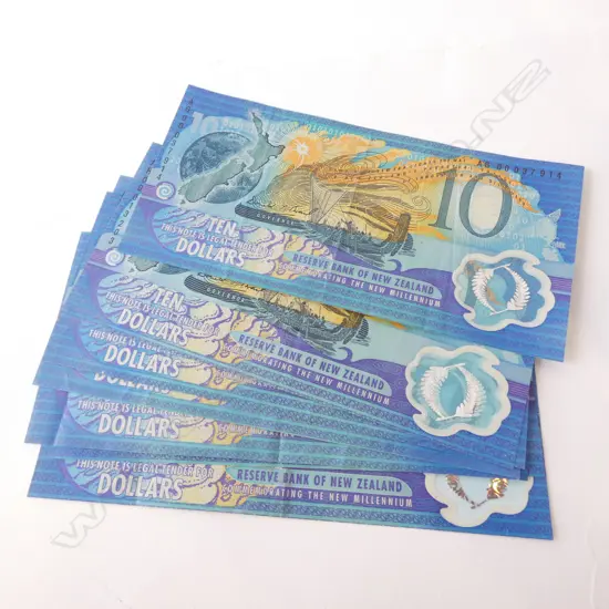 SEVEN NZ $10 'NEW MILLENNIUM' NOTES 