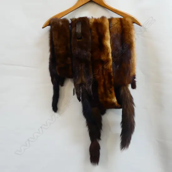 2 MINK / SABLE? STOLES 