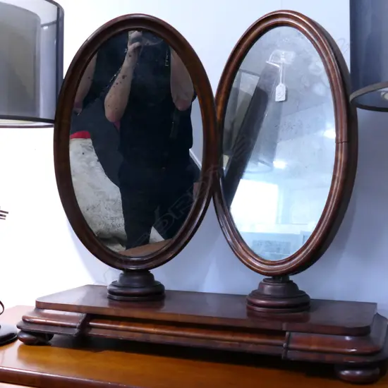 DOUBLE TABLE TOP MIRROR AF H. 700MM