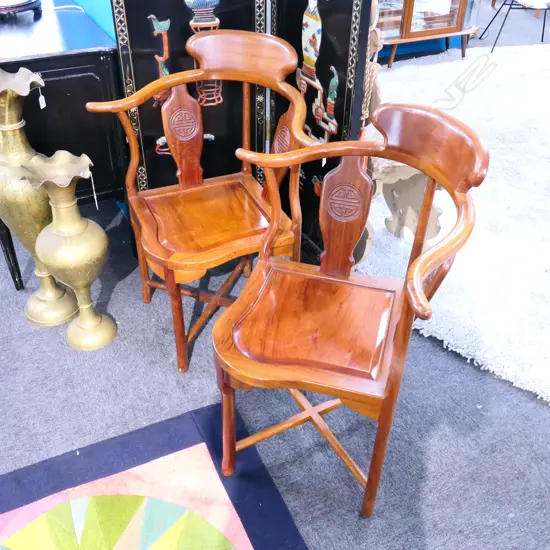 PR CHINESE ROSEWOOD CHAIRS 
