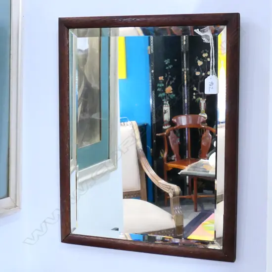 ANTIQUE BEVELLED EDGE MIRROR,  500 X 400MM