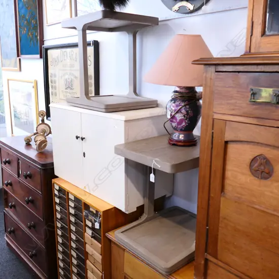 PR PAINTED OAK SIDE TABLES 