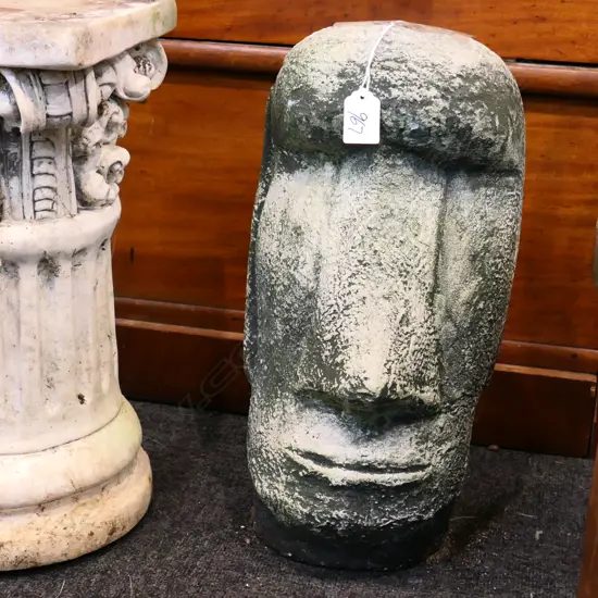 EASTER ISLAND STYLE CONCRETE STATUE