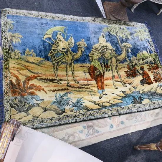 VINTAGE VELVET WALL HANGING RUG 1860 X 1200MM