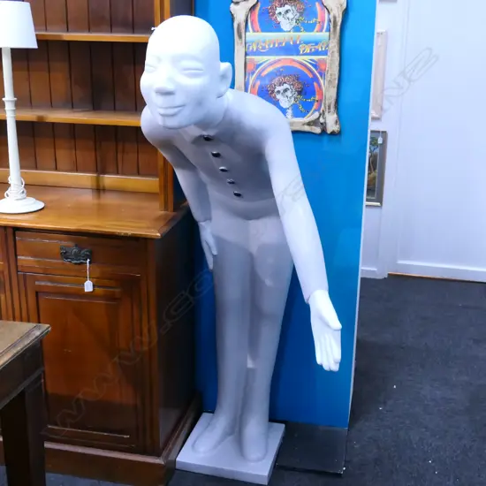 VERY LARGE BOWING FIGURE H. 1580MM