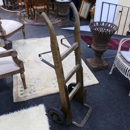 VINTAGE 'BOOTS THE CHEMIST' SACK BARROW