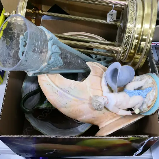 BOX LOT CHINA & GLASS 