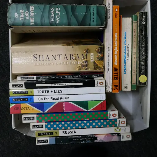 BOX LOT ASST BOOKS PENGUIN GRANTA FICTION ETC