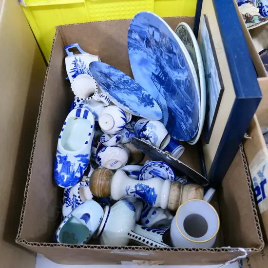 LARGE LOT OF ASST DELFT WARE