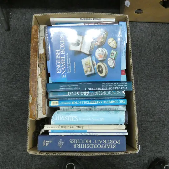 BOX LOT ASST BOOKS ANTIQUE INTEREST