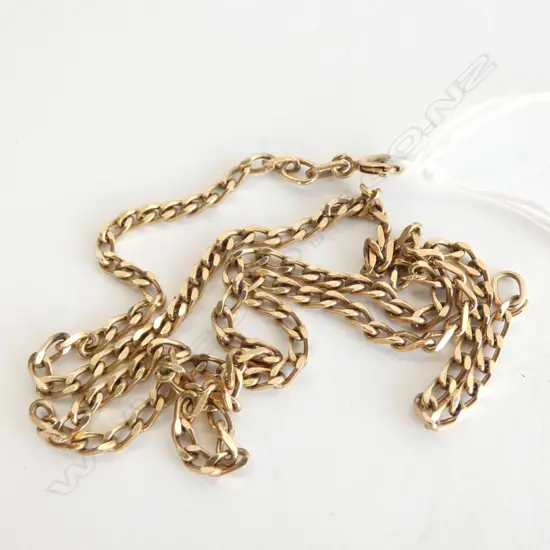 9CT GOLD CHAIN BRACELET 4.6G