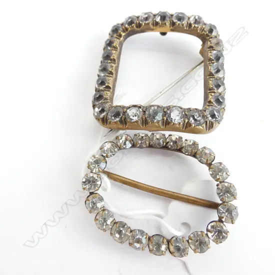 2 GEORGIAN SHOE BUCKLES