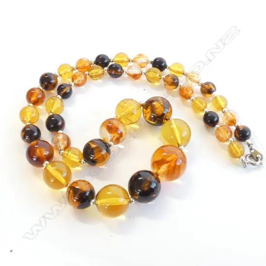 FAUX AMBER NECKLACE