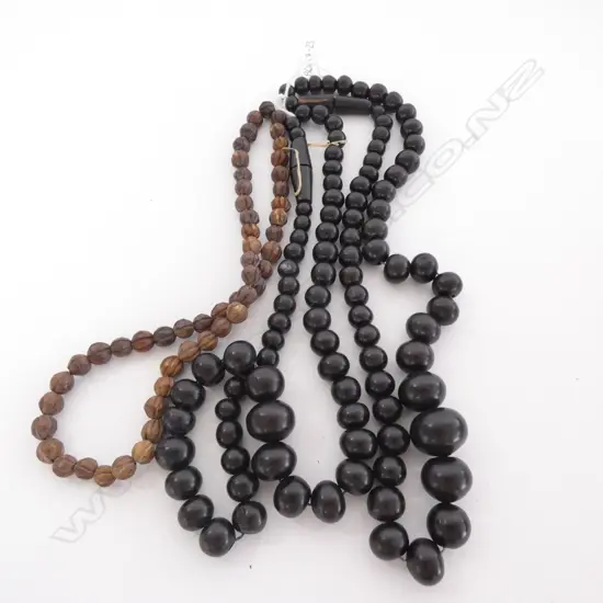 3 STRINGS WOODEN BEADS                                                                                                  
