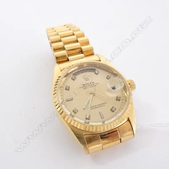 MEN'S REPLICA GOLD ROLEX WATCH 