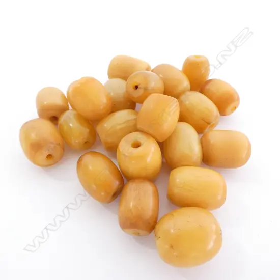 BAG GRAPE SIZED AMBER BEADS 