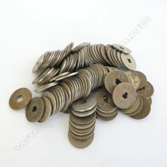 NZ MILK TOKENS C1960'S SOME DUPLICATES APPROX.122